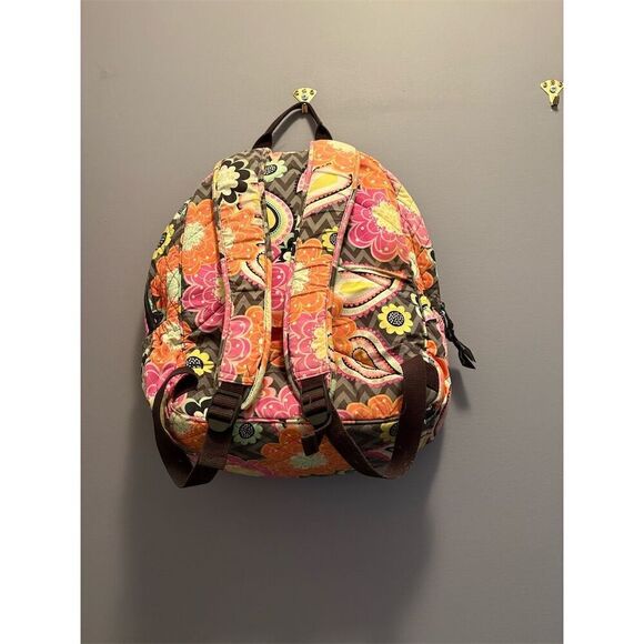 Vera Bradley Floral Multicolor Backpack Unisex Casual Adjustable Straps - Picture 5 of 14